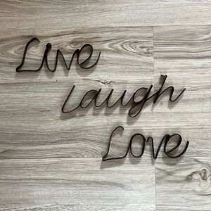 Live Laugh Love-Metal Wall Decor